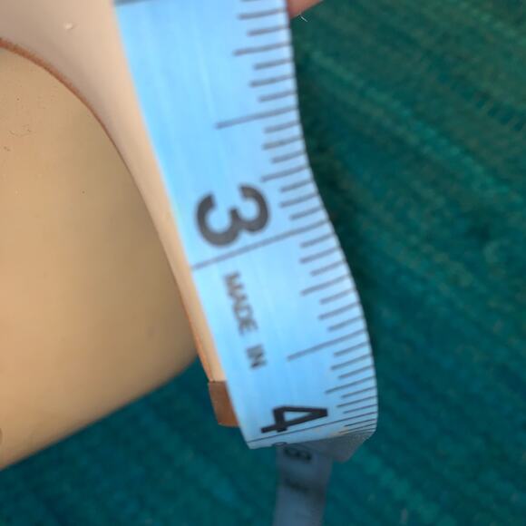 NEW TAHARI CLASSIC NUDE SLINGBACK OPEN TOE PUMPS HEELS 7.5 - Picture 6 of 6